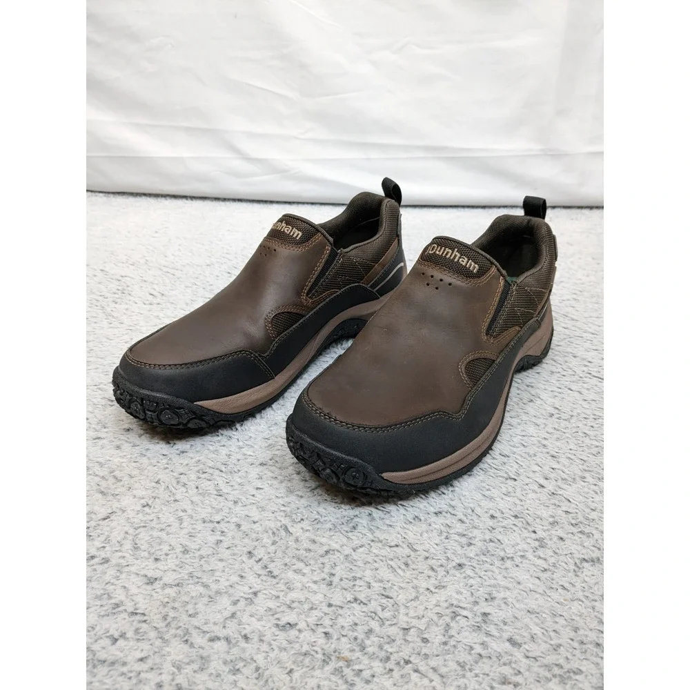 New Dunham‎ Cloud Plus Slip-On Men's 7D Brown Waterproof Hiking Shoes CI6375 NIB